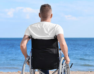Chair at ocean